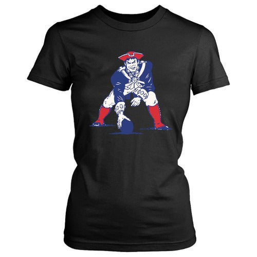 New England Ne Patriots Retro Logo Women's T-Shirt Tee