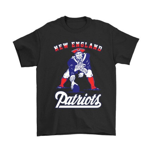New England Ne Patriots Retro Man's T-Shirt Tee