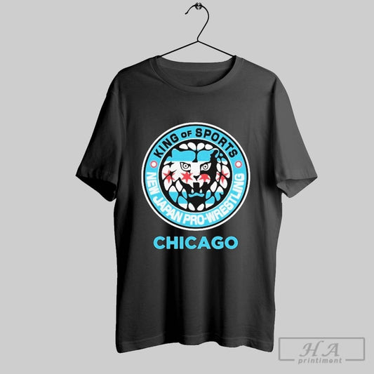 Official Lion Mark Chicago King Of Sports New Japan Pro Wrestling T Shirts