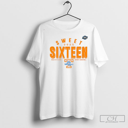 Official Tennessee Lady Vols Sweet Sixteen 2025 Ncaa Womens Basketball Tournament March Madness Shirt Sweatshirt Poster