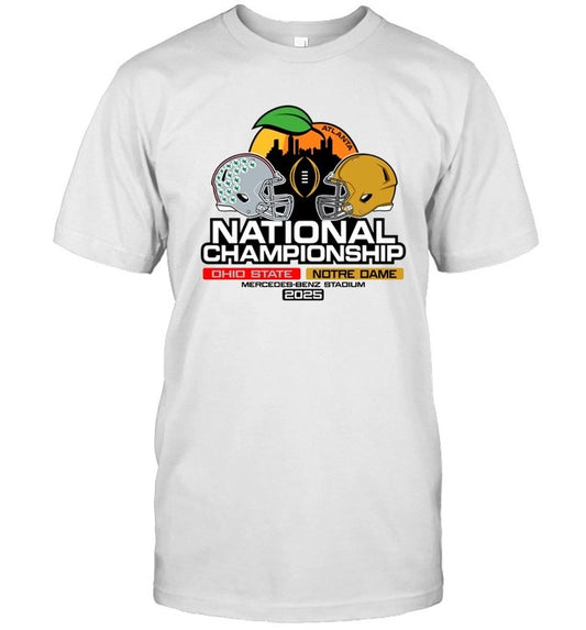 Ohio State vs Notre Dame 2025 National Championship T Shirt