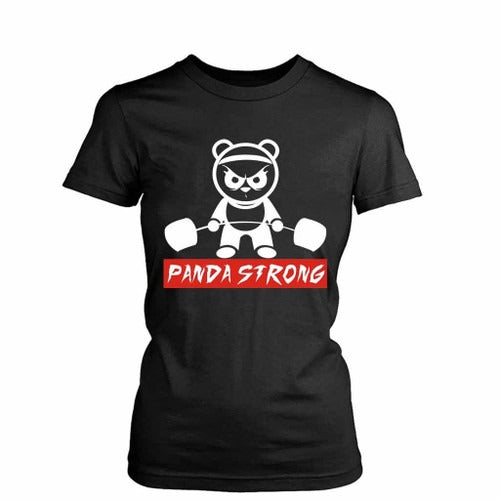 Panda Strong Funny Women's T-Shirt Tee