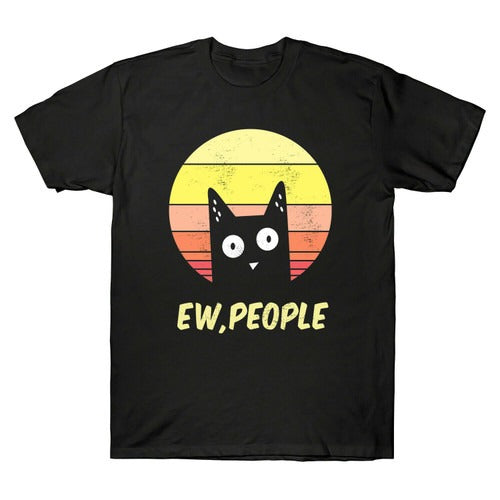 People Cat Lover Vintage Funny Man's T-Shirt Tee