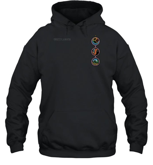 Pretty Lights Check Your Vector Black Unisex Hoodie