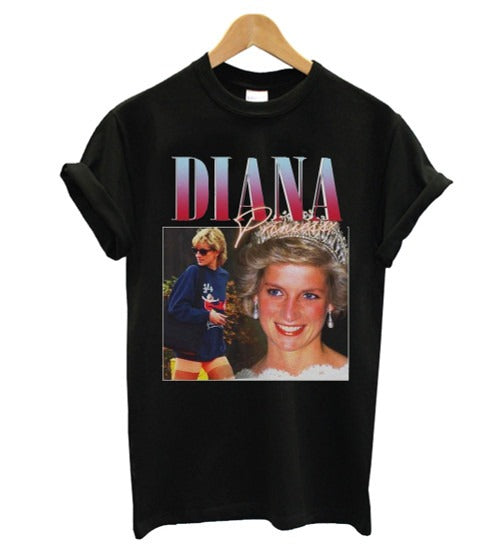 Princess Diana Vintage Unisex Man's T-Shirt Tee