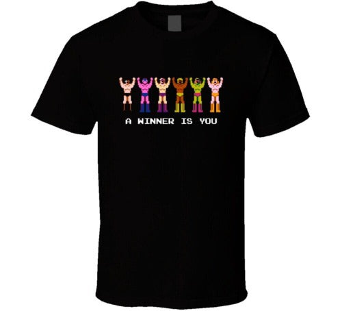 Pro Wrestling Nes A Winner Is You Retro Man's T-Shirt Tee