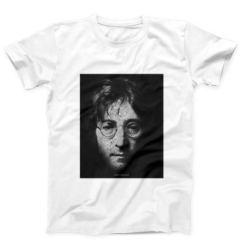 Quotes Face John Lennon Poster Man's T-Shirt Tee