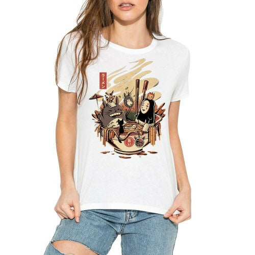 Ramen Pool Party Funny Women's T-Shirt Tee