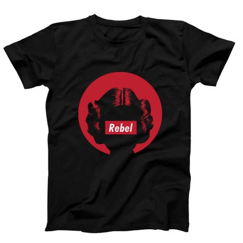 Rebel Princess Leia Red Art Man's T-Shirt Tee
