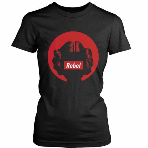 Rebel Princess Leia Red Art Women's T-Shirt Tee