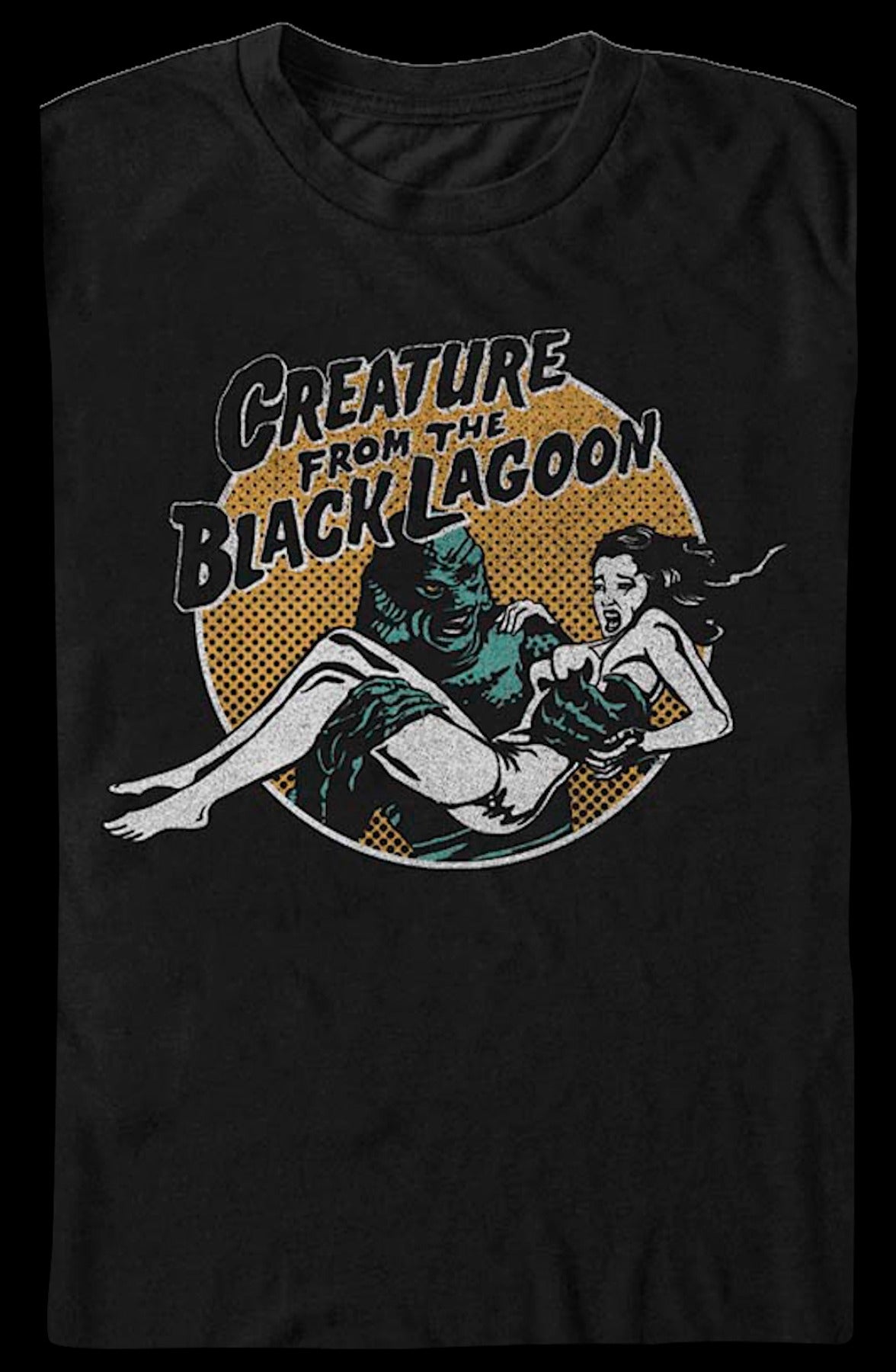 Retro Circle Creature From The Black Lagoon T-Shirt