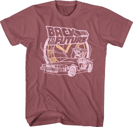 Retro Clock Collage Back To The Future T-Shirt