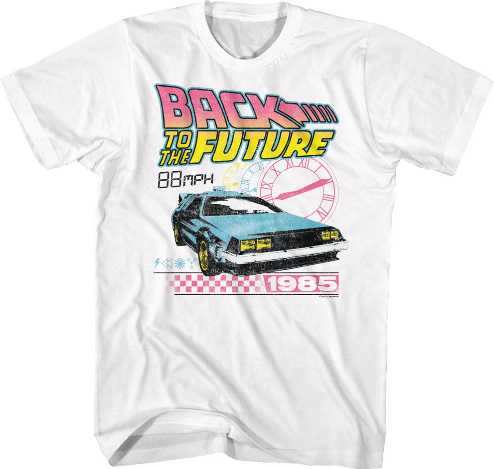 Retro Clocks Back To The Future T-Shirt