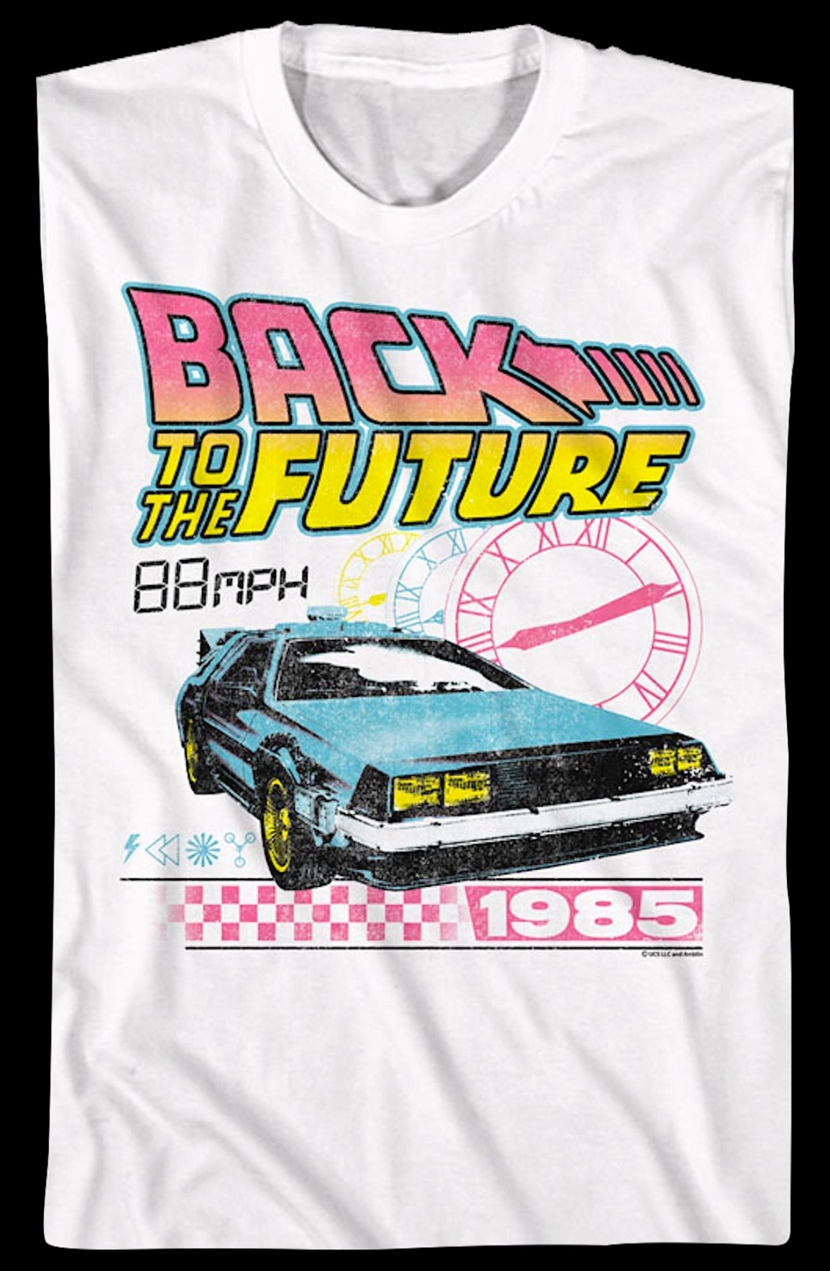 Retro Clocks Back To The Future T-Shirt