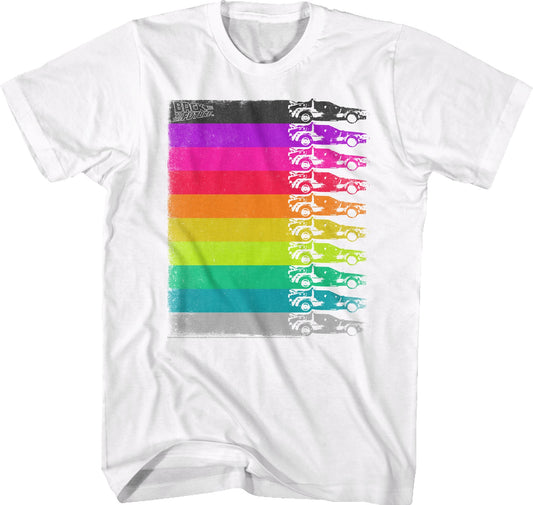 Retro DeLorean Colors Back To The Future T-Shirt
