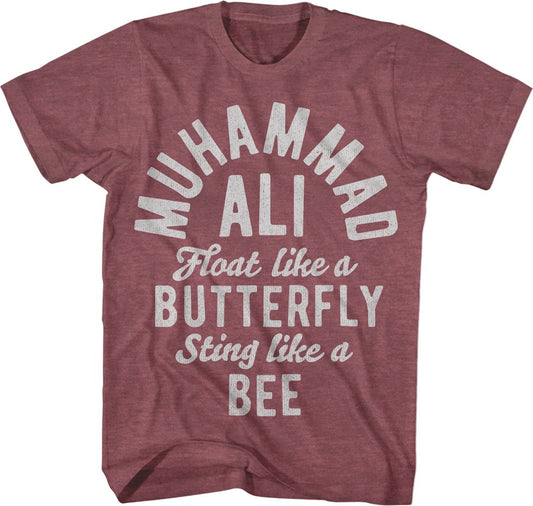 Retro Float Like A Butterfly Sting Like A Bee Muhammad Ali T-Shirt