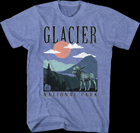 Retro Glacier National Park T-Shirt