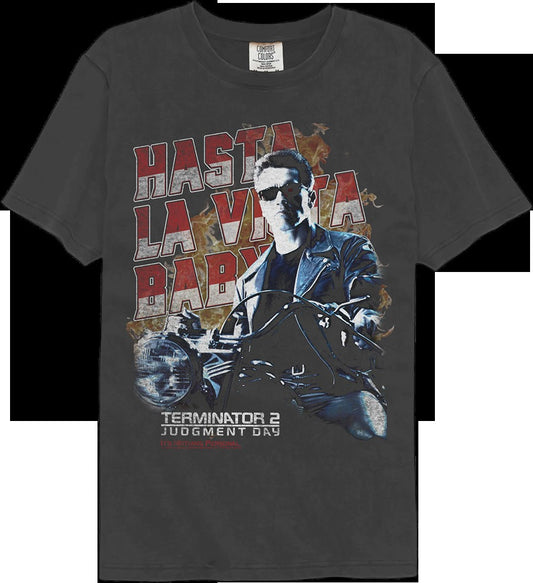 Retro Hasta La Vista Baby Terminator 2 Comfort Colors Brand T-Shirt