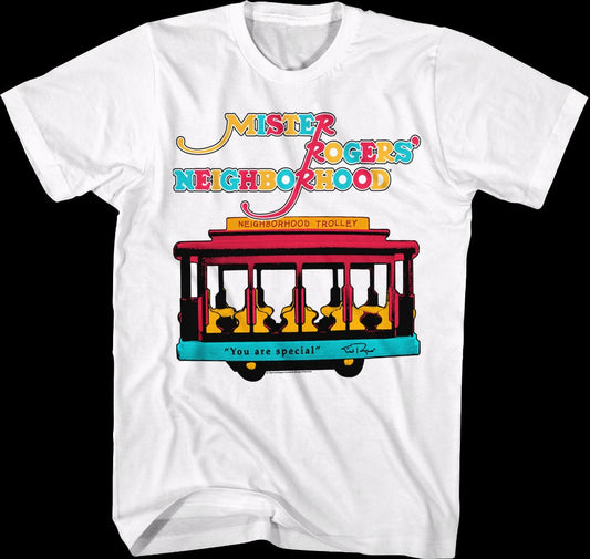 Retro Neighborhood Trolley Mr. Rogers T-Shirt