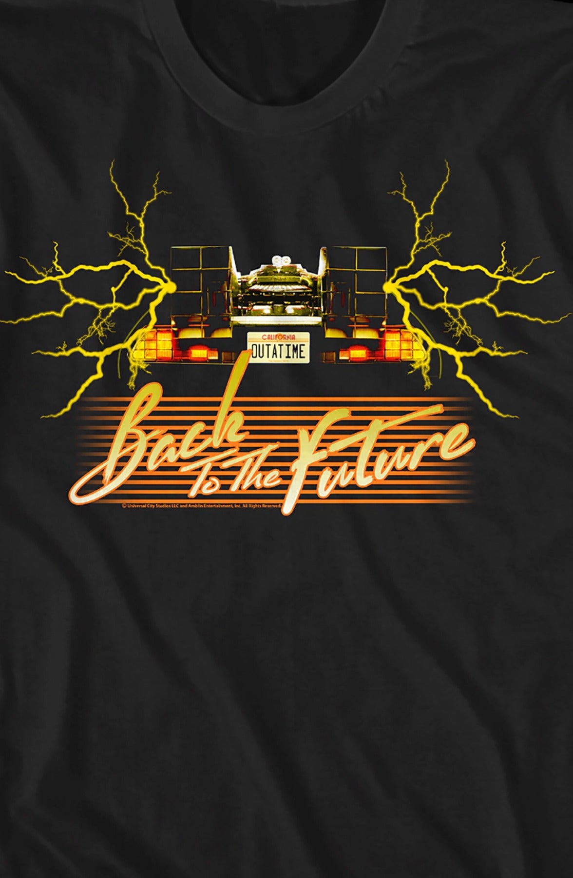 Retro OUTATIME Back To The Future T-Shirt