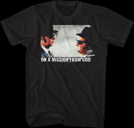 Retro On A Mission From God Blues Brothers T-Shirt
