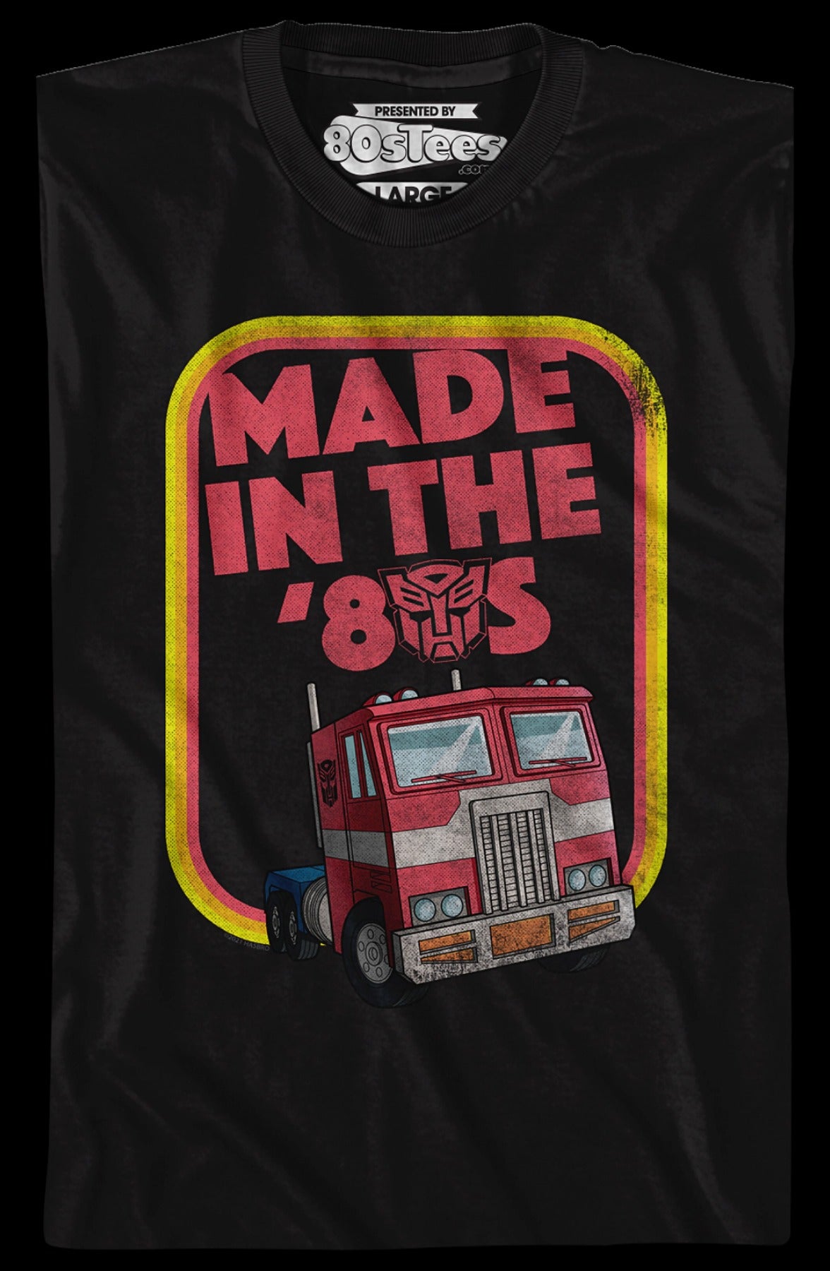 Retro Optimus Prime Made In The '80s Transformers T-Shirt