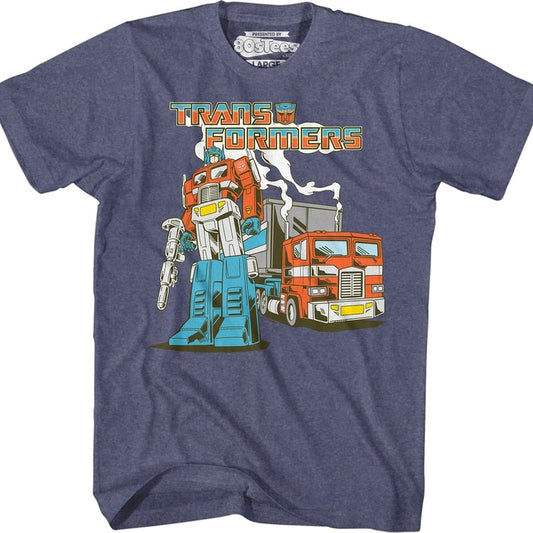 Retro Optimus Prime Transformers T-Shirt
