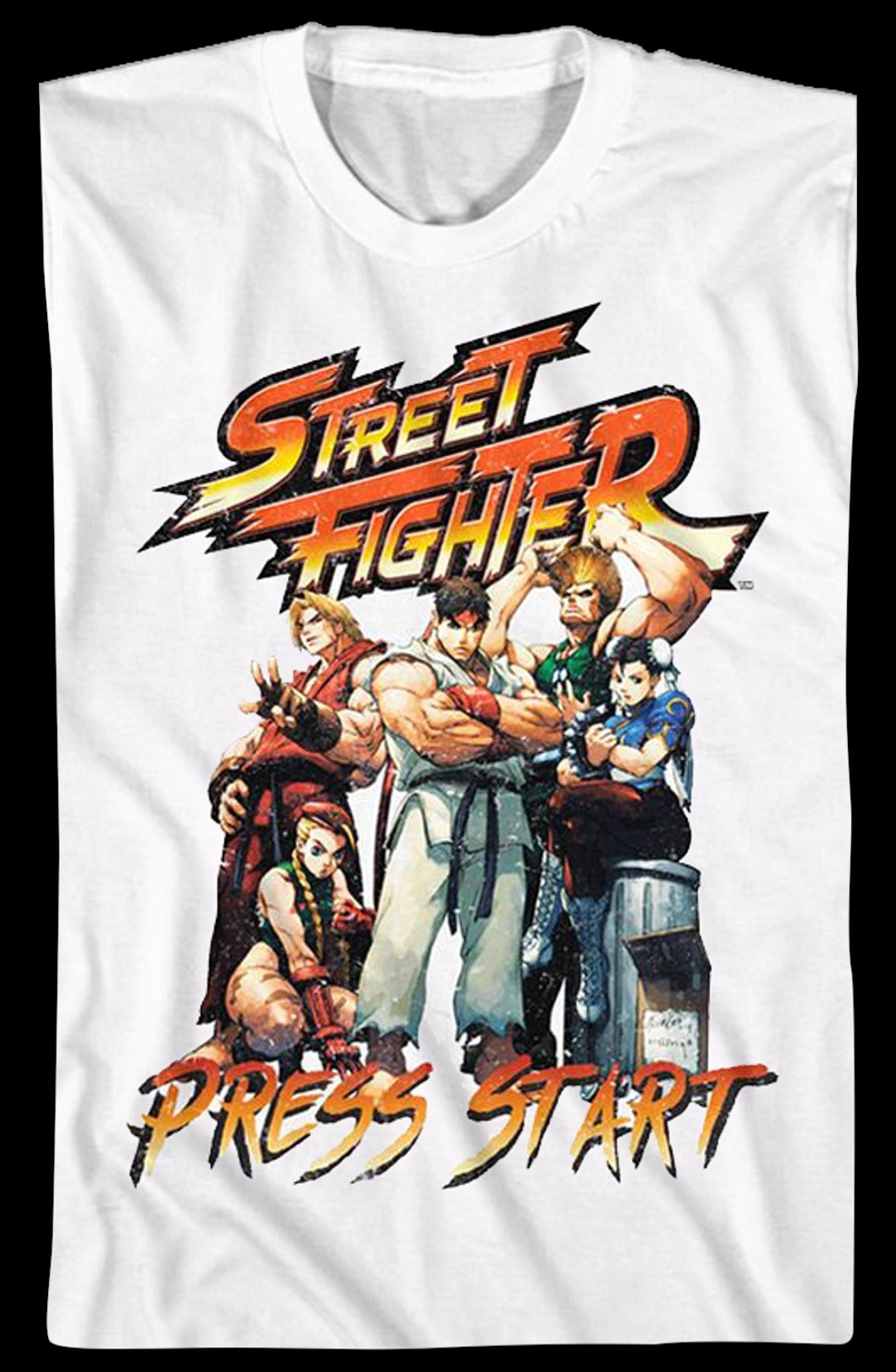 Retro Press Start Street Fighter T-Shirt