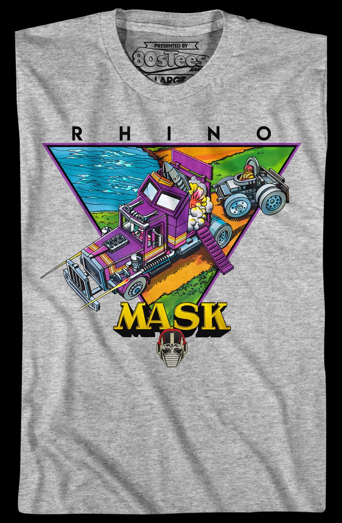 Retro Rhino MASK T-Shirt