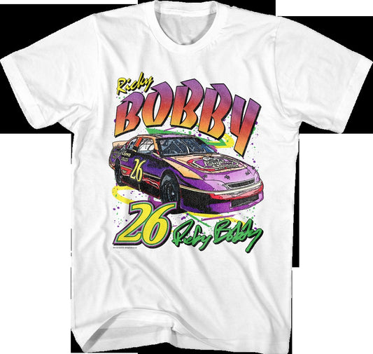 Retro Ricky Bobby Autograph Talladega Nights T-Shirt