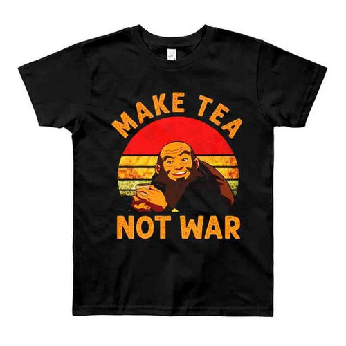 Retro Sunset Make Tea Not War Vintage Uncle Iroh The Last Airbender Man's T-Shirt Tee