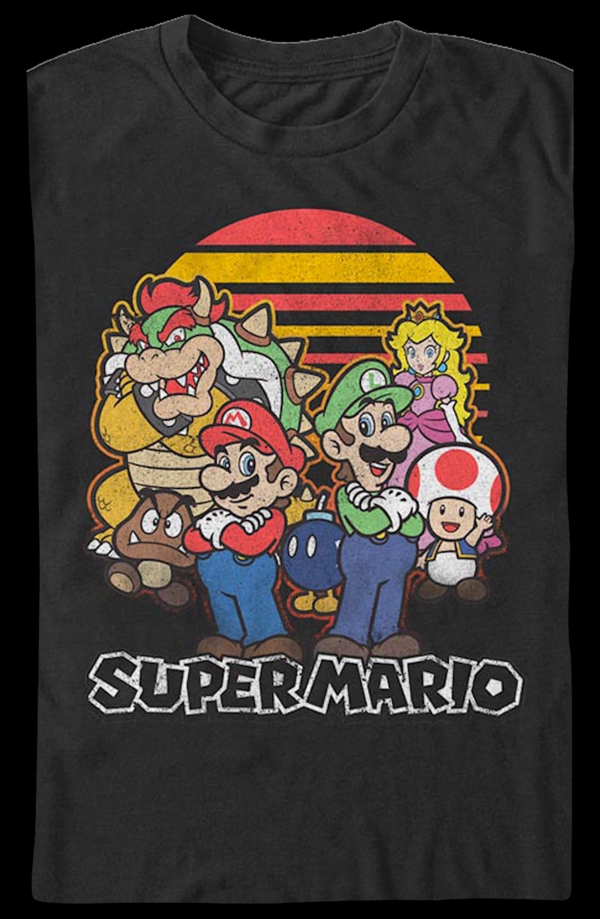 Retro Sunset Super Mario Bros. T-Shirt