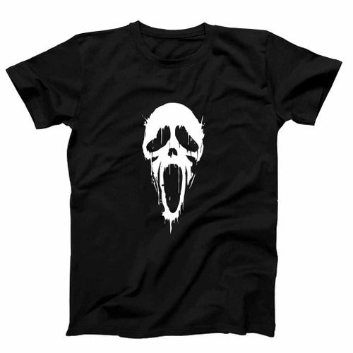 Retro The Ghost Face Scream Bleed Dtg143 Chiffon Man's T-Shirt Tee