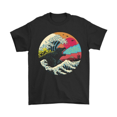 Retro Wave Kaiju Man's T-Shirt Tee