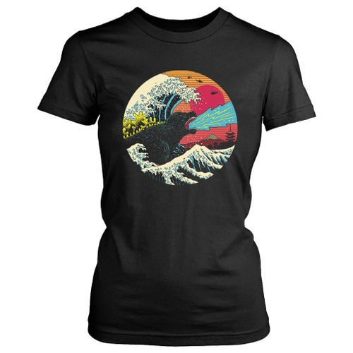 Retro Wave Kaiju Women's T-Shirt Tee