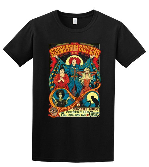 Sanderson Sisters Classic Retro Hocus Pocus Halloween Movie Man's T-Shirt Tee