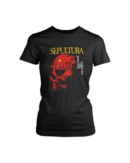 Sepultura Beneath The Remains Soulfly Cavalera Death Metal Women's T-Shirt Tee