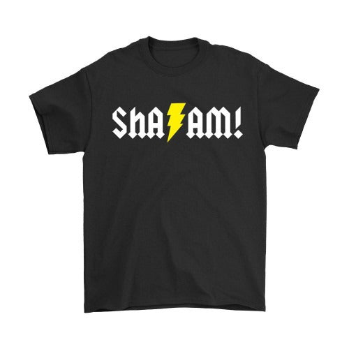 Shazam Acdc Logo Man's T-Shirt Tee