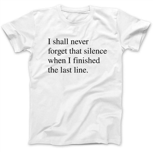 Silence As Worn Man's T-Shirt Tee