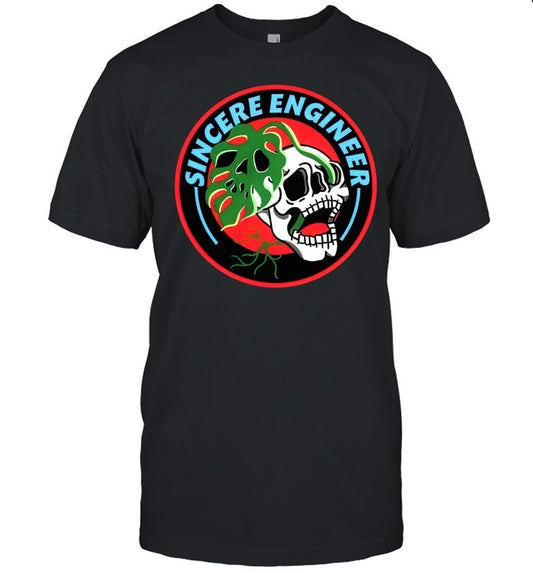 Sincere Engineer Skull Plant Shirt style 001