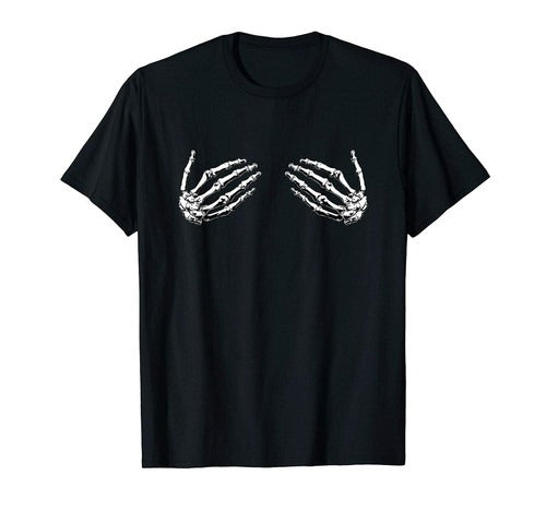 Skeleton Hands Funny Humor Halloween Man's T-Shirt Tee