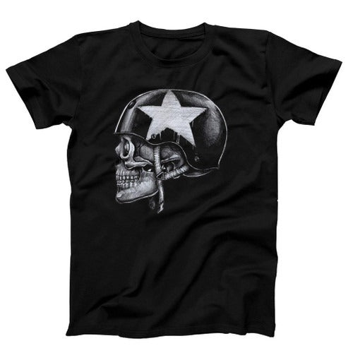 Skull Biker Harley Davidson Funny Cool Retro Man's T-Shirt Tee