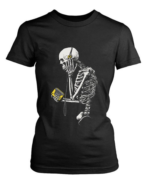 Skull N Music Women's T-Shirt Tee