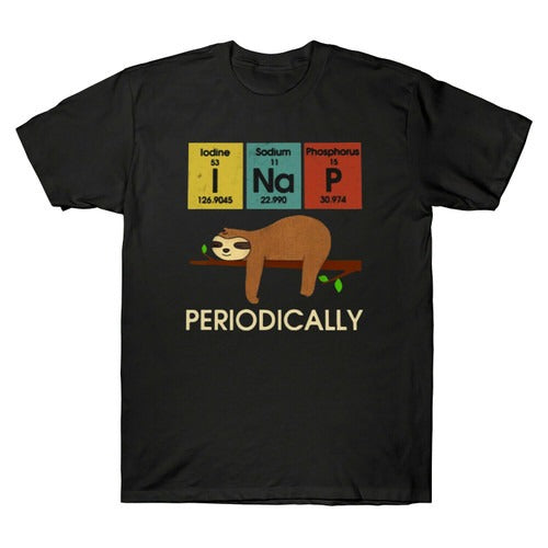 Sloth I Nap Periodically Chemical Element Sloths Lover Funny Vintage Man's T-Shirt Tee