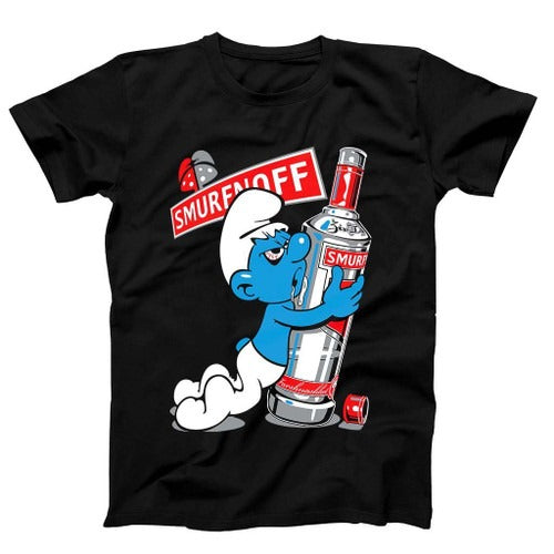 Smurfnoff Vodka Beer Funny Joke Slogan Man's T-Shirt Tee