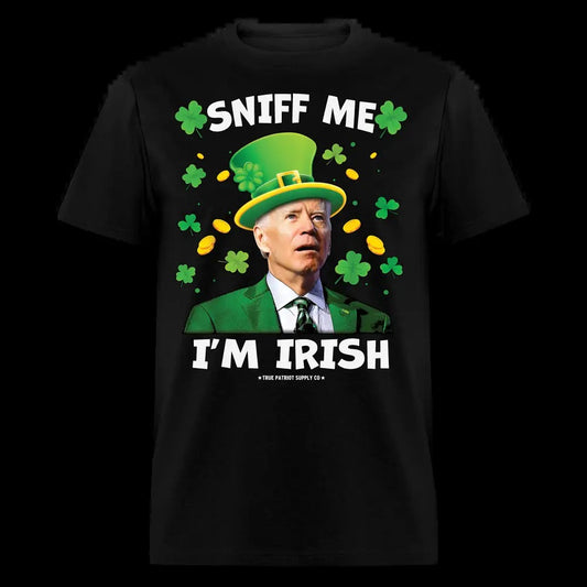 Sniff Me I'm Irish St Patrick's Day Funny Confused Biden Unisex Classic T-Shirt