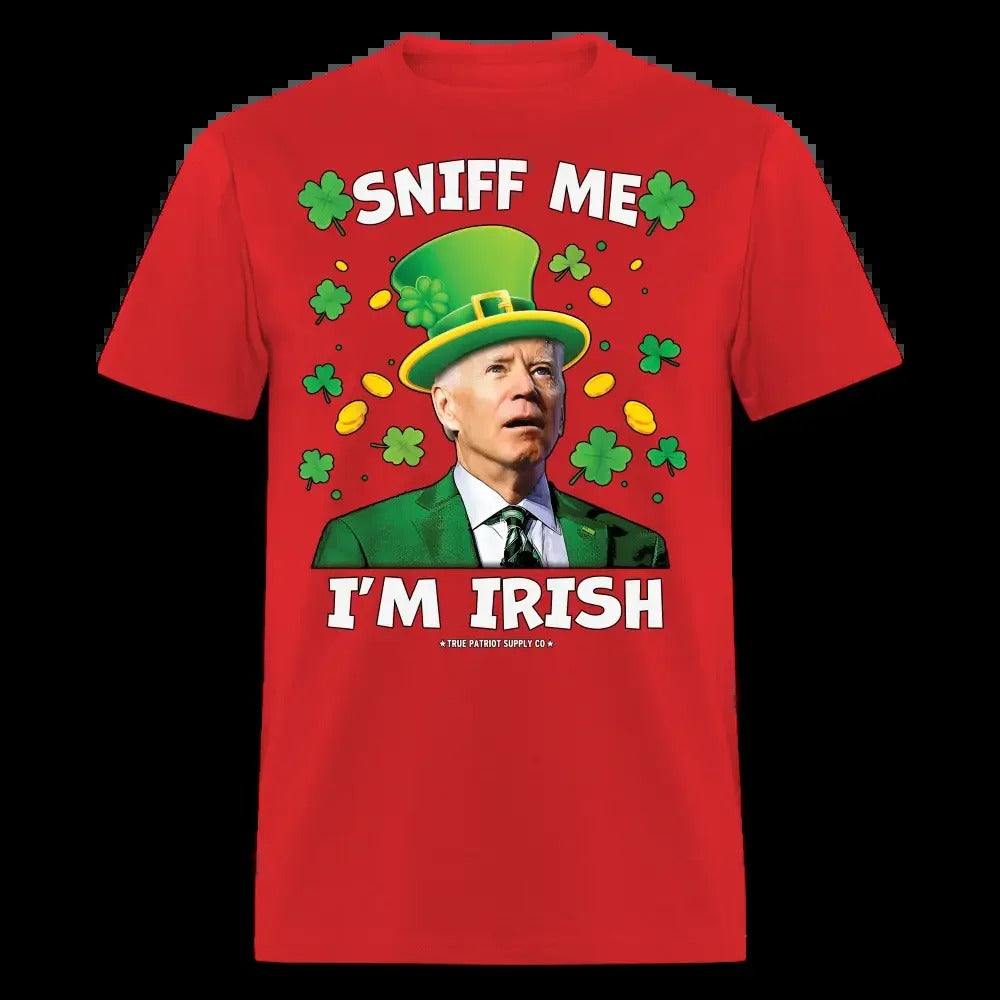 Sniff Me I'm Irish St Patrick's Day Funny Confused Biden Unisex Classic T-Shirt