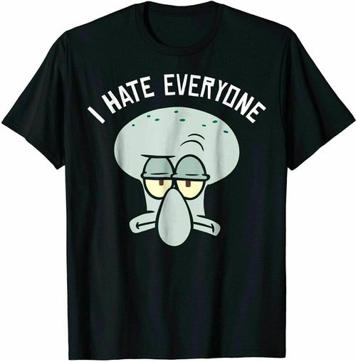Squidward I Hate Everyone Man's T-Shirt Tee