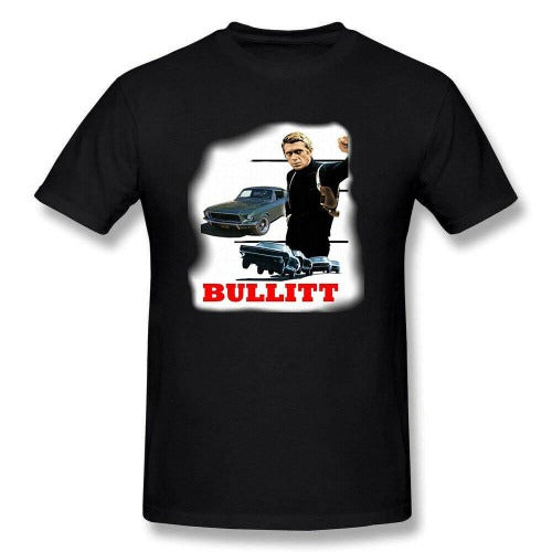 Steve Mcqueen Bullit 1967 Retro Man's T-Shirt Tee