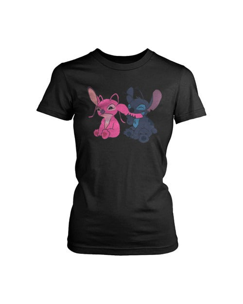 Stitch And Angel Or Lilo Women's T-Shirt Tee